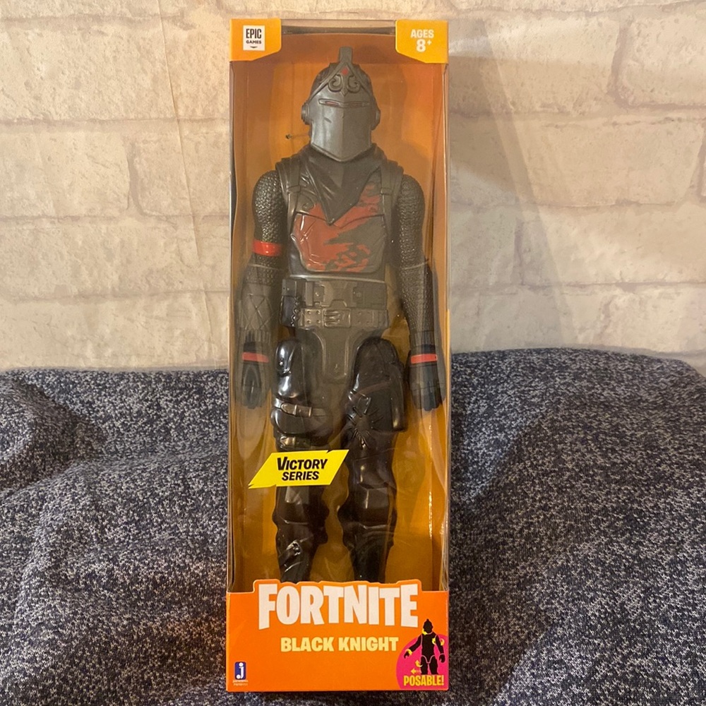 NIB Fortnite Black Knight Epic Games Figure Posable